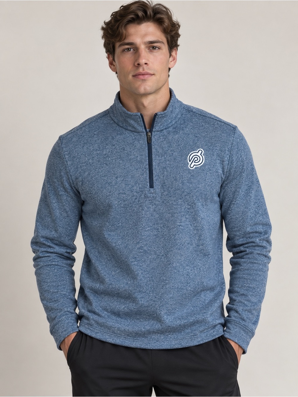 Peloton x Rhone Men Commuter 1/4 zip XL Sweater Pullover